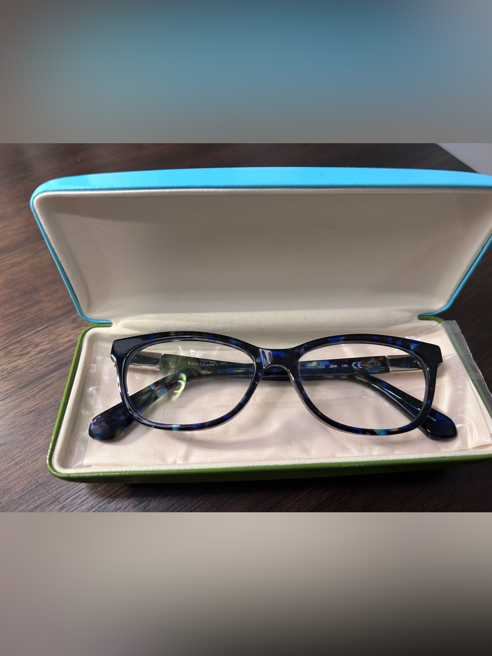 kate spade Blue Tortoise Cat-Eye Women's Glasses
